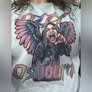 Graphic Tee Ozzy Osbourne Colorful Design Tshirt Small-3X
